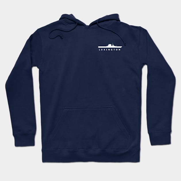 USS Lexington (CV-2) Hoodie by The Warshipologist